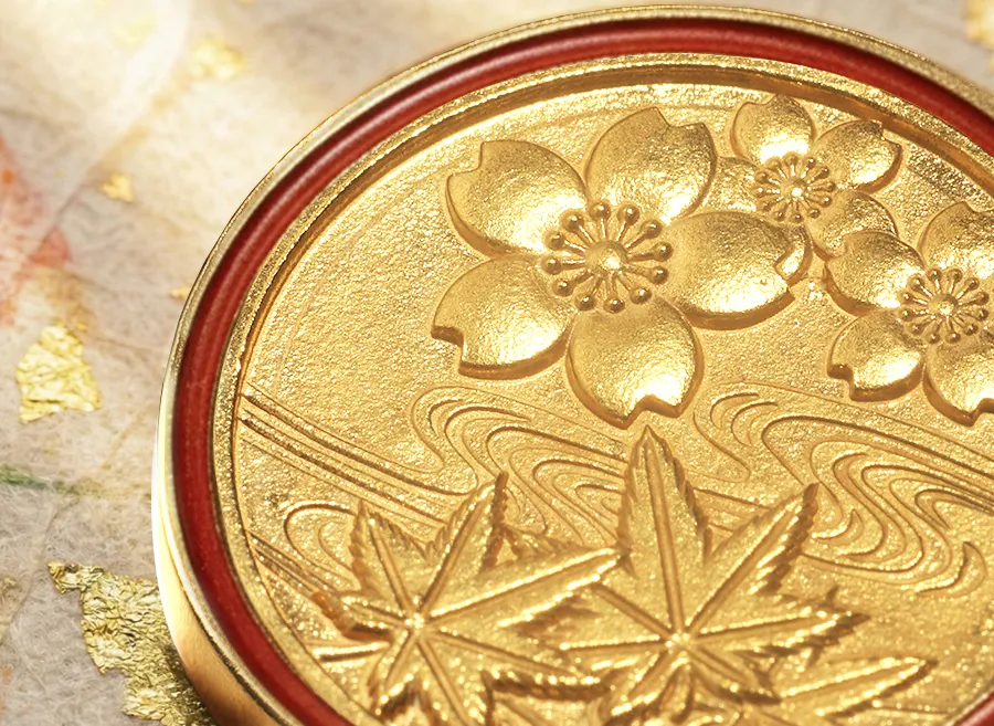 純金仕上げ　春秋財富種銭