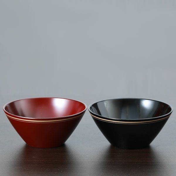 宮内庁御用達 漆器 山田平安堂】寿恵広鉢 金帯(ペア) | 漆器 山田平安
